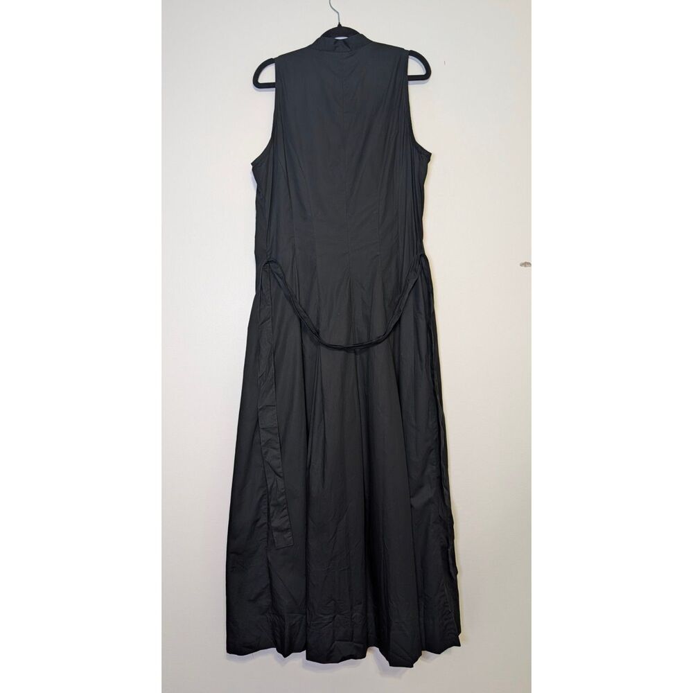 Newport News Black Ruffle Lace Maxi Dress 100% Cotton Cottagecore Romantic 12 - Picture 3 of 7